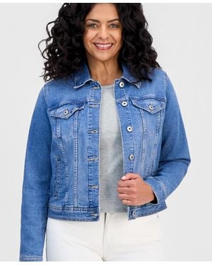 Style & Co. Classic Denim Jacket - Blue