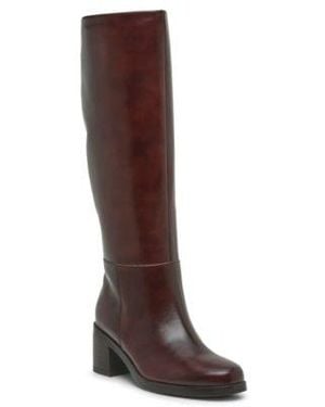 Vince Camuto Ammar Regular Wide Calf Block Heel Tall Boots - Brown