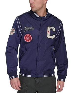 Champion Varsity Patch Bomber Jacket - Black