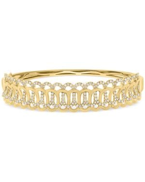 Effy Effy Diamond Intertwined Loop Bangle Bracelet (1-1/2 Ct. T.w. - Metallic