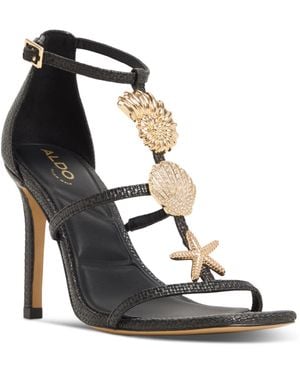 ALDO Summerdate Strappy Seashell Dress Sandals - Metallic