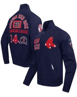 Pro Standard Boston Red Sox Area Code Twill Full-zip Jacket - Blue