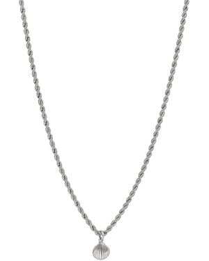 Giani Bernini Primavera Gold Over Small Shell On Curb Necklace - Metallic