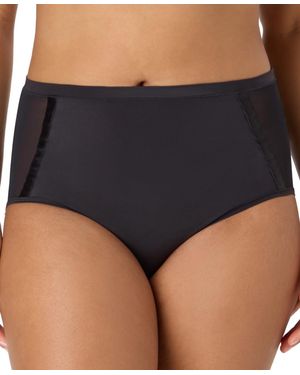 Bali Flawless Fit Smoothing Brief Panties - Black