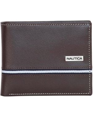 Nautica Bifold Leather Wallet - Gray