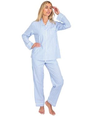Sant And Abel Tennis Long Pj Set - Blue