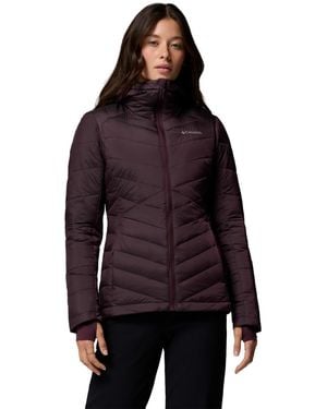 Columbia Joy Peak Ii Hooded Puffer Fleece-lined Jacket - Red