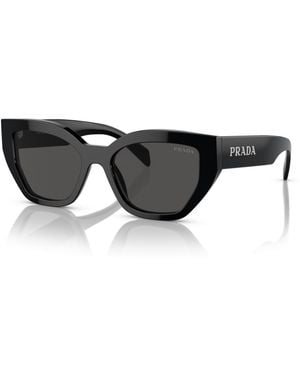 Prada Low Bridge Butterfly Sunglasses - Black
