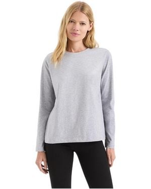 Pact Organic Cotton Luxe Signature Long Sleeve Tee - Gray
