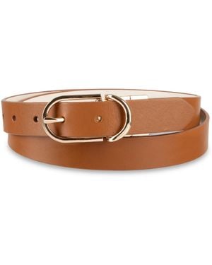 Calvin Klein 2-in-1 Reversible Leather Dress Belt - Brown