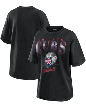 WEAR by Erin Andrews Chicago Cubs Boyfriend T-shirt - Black
