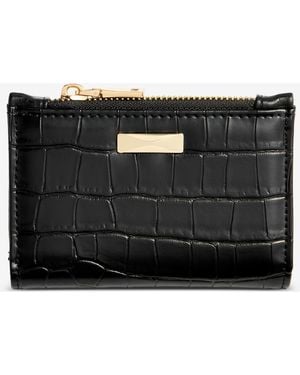 INC International Concepts Ashlinn Croco-embossed Wallet - Black
