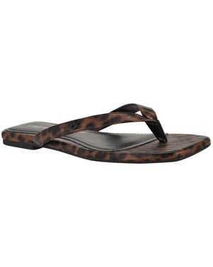 Calvin Klein Stelea Flat Thong Sandals - Brown