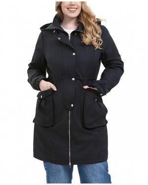 BGSD Plus Size Hooded Anorak Jacket - Black