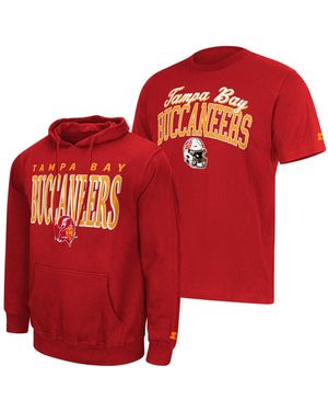 Starter Tampa Bay Buccaneers Vintage Logo Rib-knit Hoodie And T-shirt - Red