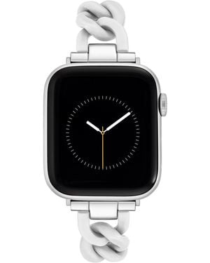 Anne Klein Nine West Plastic Chain Link Bracelet Designed For Apple Watch 42mm (series 1-3 Only - Black