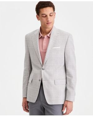 Michael Kors Classic-fit Linen-blend Sport Coat - Gray