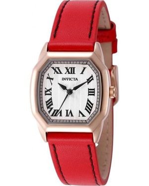 INVICTA WATCH Wildflower Quartz Dial Watch - Red