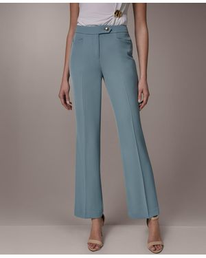 Donna Karan Straight Leg Pants - Blue