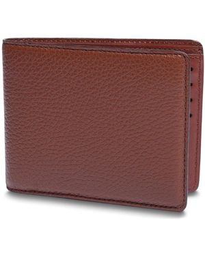 Bosca Italia Slim 8-slot Pocket Wallet Made In Italy - Purple