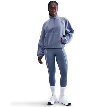 Nike Therma-fit Oversized Half-zip Top - Blue
