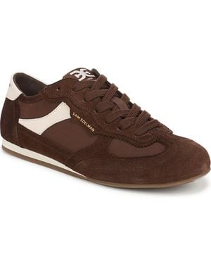 Sam Edelman Camillia Suede Retro Lace-up Sneakers - Brown