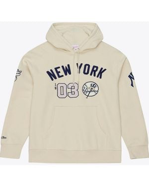 Mitchell & Ness New York Yankees Yacht Rock Fleece Hoodie - White