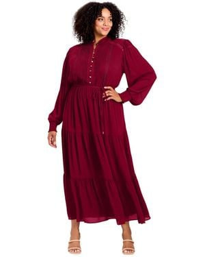 Avenue Plus Size Jasmine Tiered Maxi Dress
