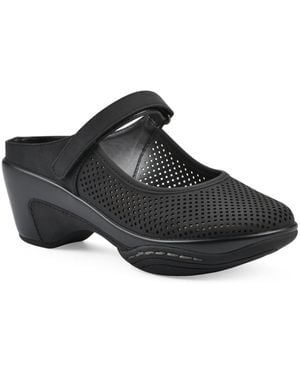 White Mountain Vinto2 Mary Jane Clogs - Black