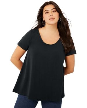 June + Vie June + Vie June + Vie Short-sleeve Swing One + Only Tunic - Black