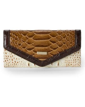 Brahmin Veronica Rambla Textured Envelope Wallet - Brown