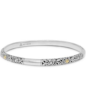 DEVATA Bali Filigree Bangle Bracelet - Metallic