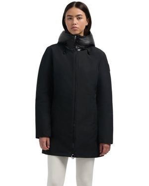 Pajar Nova Mixed Media 3-In-1 Coat With Fixed Hood - Black