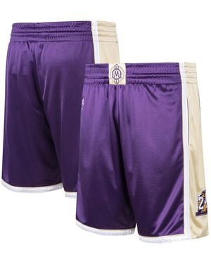 Mitchell & Ness Kobe Bryant Los Angeles Lakers Hall Of Fame Class Of 2020 Authentic Hardwood Classics Shorts - Purple