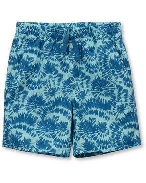 Lands' End Little And Big Boys Linen Slub Shorts - Blue