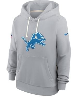 Nike Detroit Lions Sideline Standard Issueâ Initial Homeâ Dri-fit Hoodie - Gray