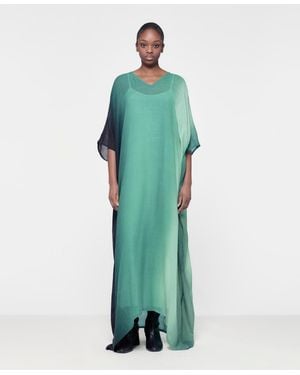 eem Vertical Ombre Kaftan Dresses - Green