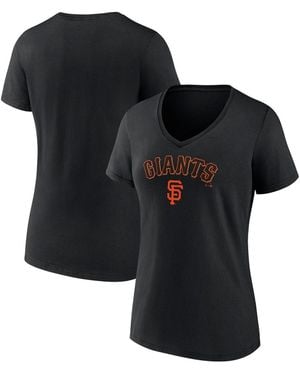 Fanatics San Francisco Giants Team Lockup V-neck T-shirt - Black
