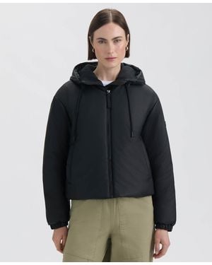 HUNTER Zip Up Puffer Jacket - Black