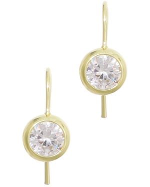 Adornia Lollipop Crystal Drop Earrings - White