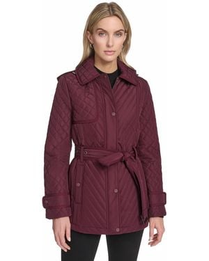 Andrew Marc Brinklee Quilted Jacket - Purple