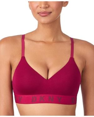 DKNY Cozy Boyfriend Wirefree Bra - Pink