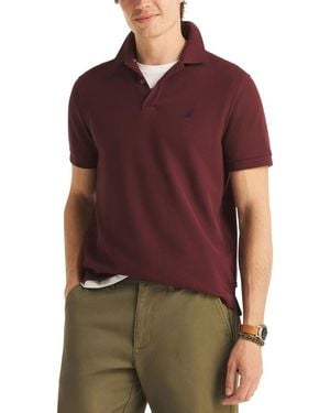 Nautica Classic-fit Performance Deck Polo Shirt - Red