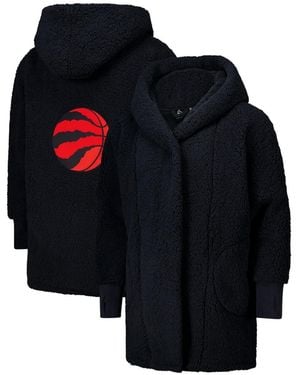 Jill Martin And The Best Lounger In The World Toronto Raptors Oversized Open-front Hoodie Sweater - Blue