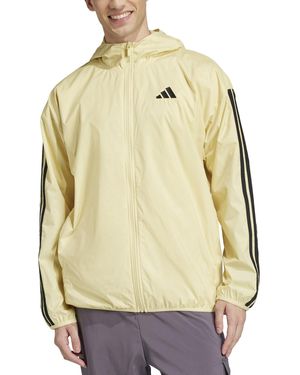 adidas Essential Three-stripes Woven Windbreaker - Metallic