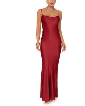 JLUXLABEL Down The Aisle Satin Gown - Red