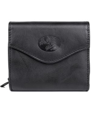 JULIA BUXTON Mini Heiress Zip French Purse - Black
