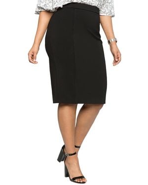 Eloquii Plus Size The Ultimate Stretch Pencil Skirt - Black
