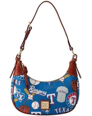 Dooney & Bourke Dooney Bourke Texas Rangers Luca Leather Hobo Purse - Blue