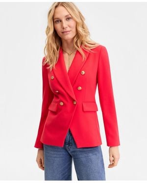 INC International Concepts Double-breasted Blazer - Red